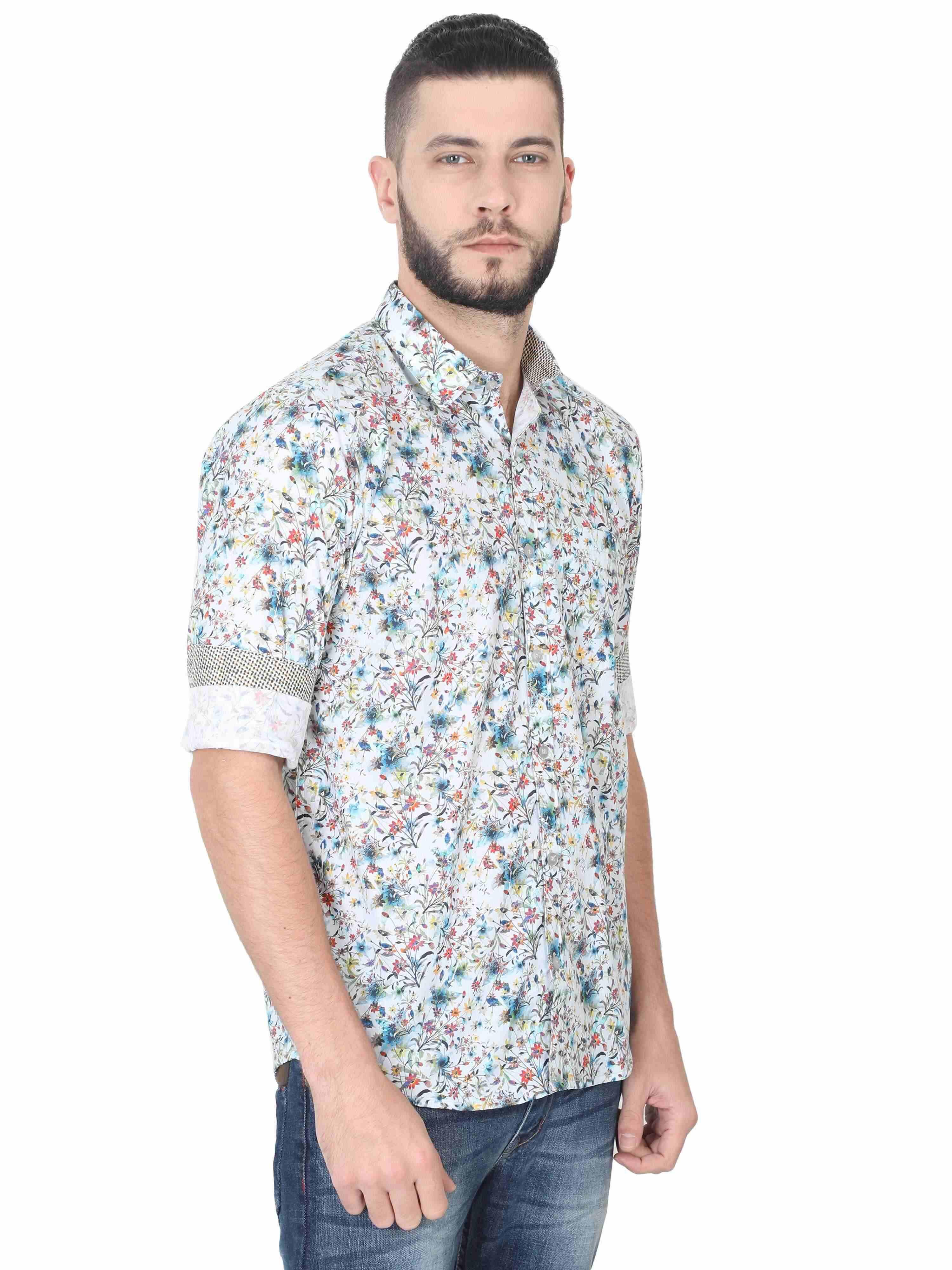 Reuben Men's Floral Casual Shirt - Guniaa Fashions