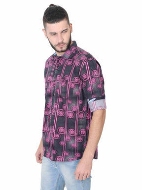 Spiral Men's Printed Casual Shirt - Guniaa Fashions