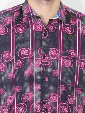 Spiral Men's Printed Casual Shirt - Guniaa Fashions