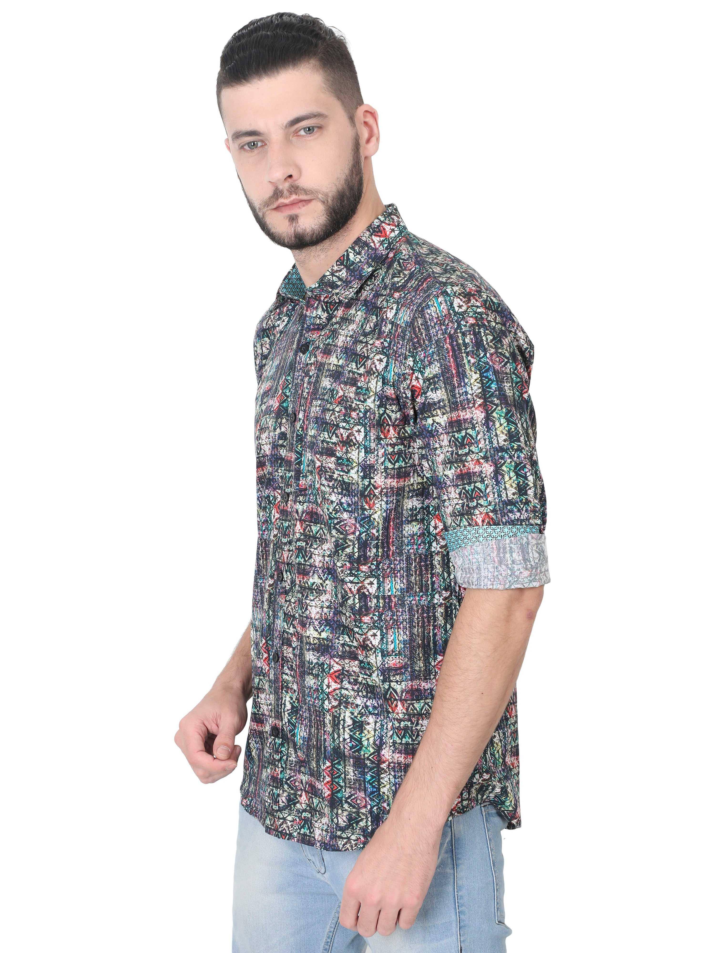 Stephen Men's Printed Casual Shirt - Guniaa Fashions