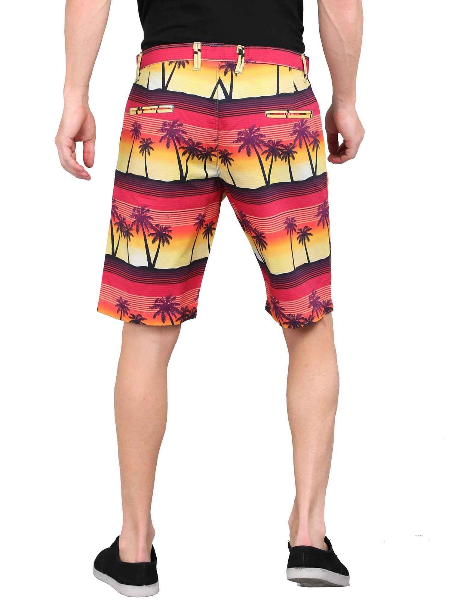 Sun Set Digital Printed Giza Cotton Men's Shorts - Guniaa Fashions