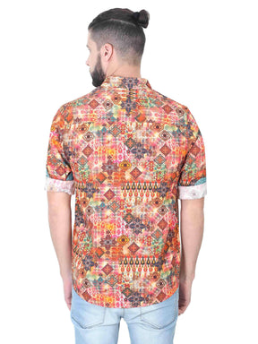 Trendy Ikat Digital Printed Full Shirt - Guniaa Fashions