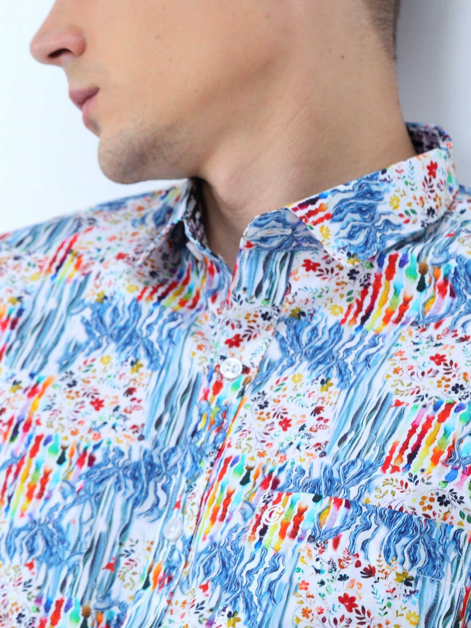 Vangogh Men's Printed Casual Shirt - Guniaa Fashions