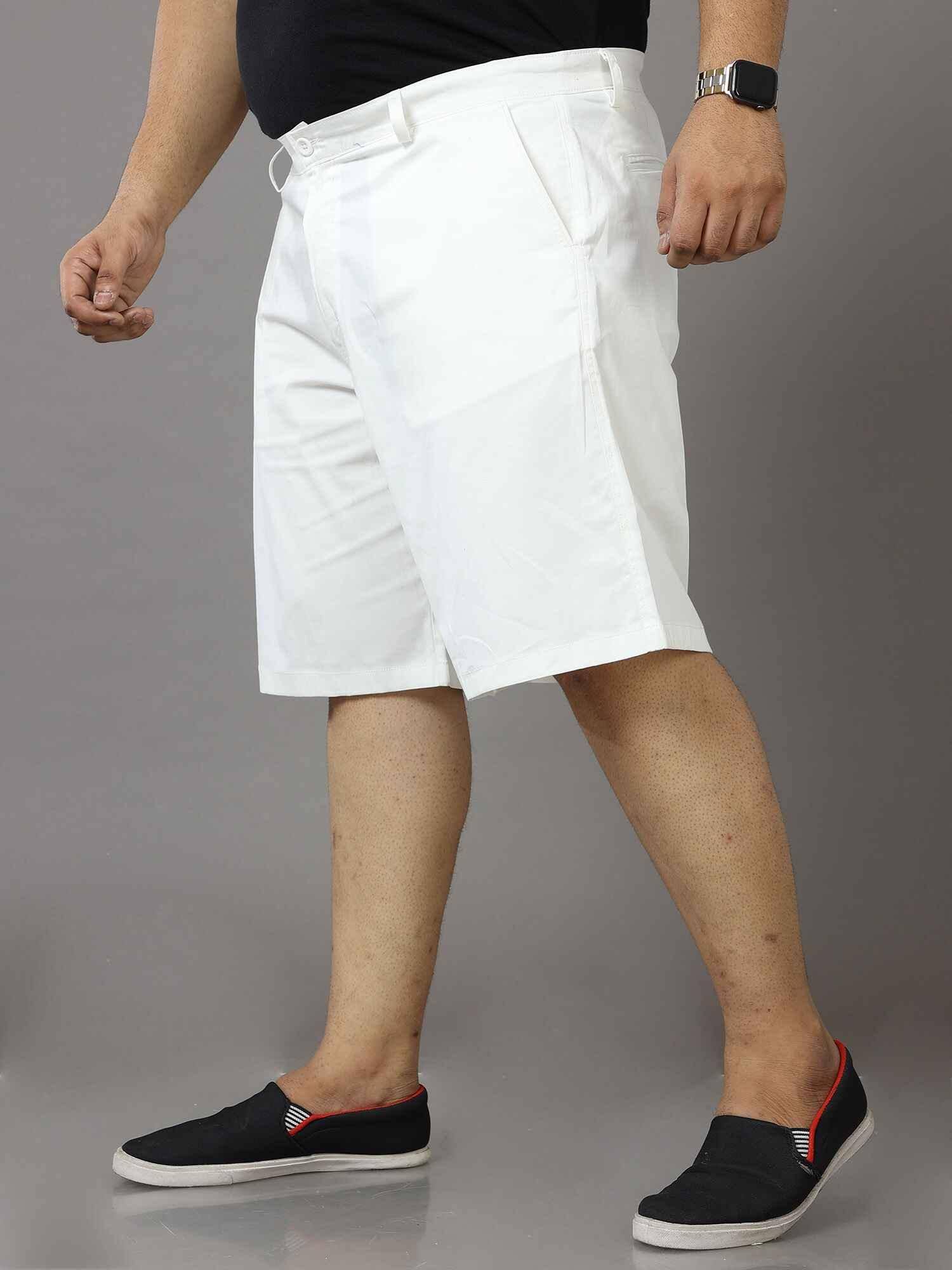 Mens big and tall white clearance shorts